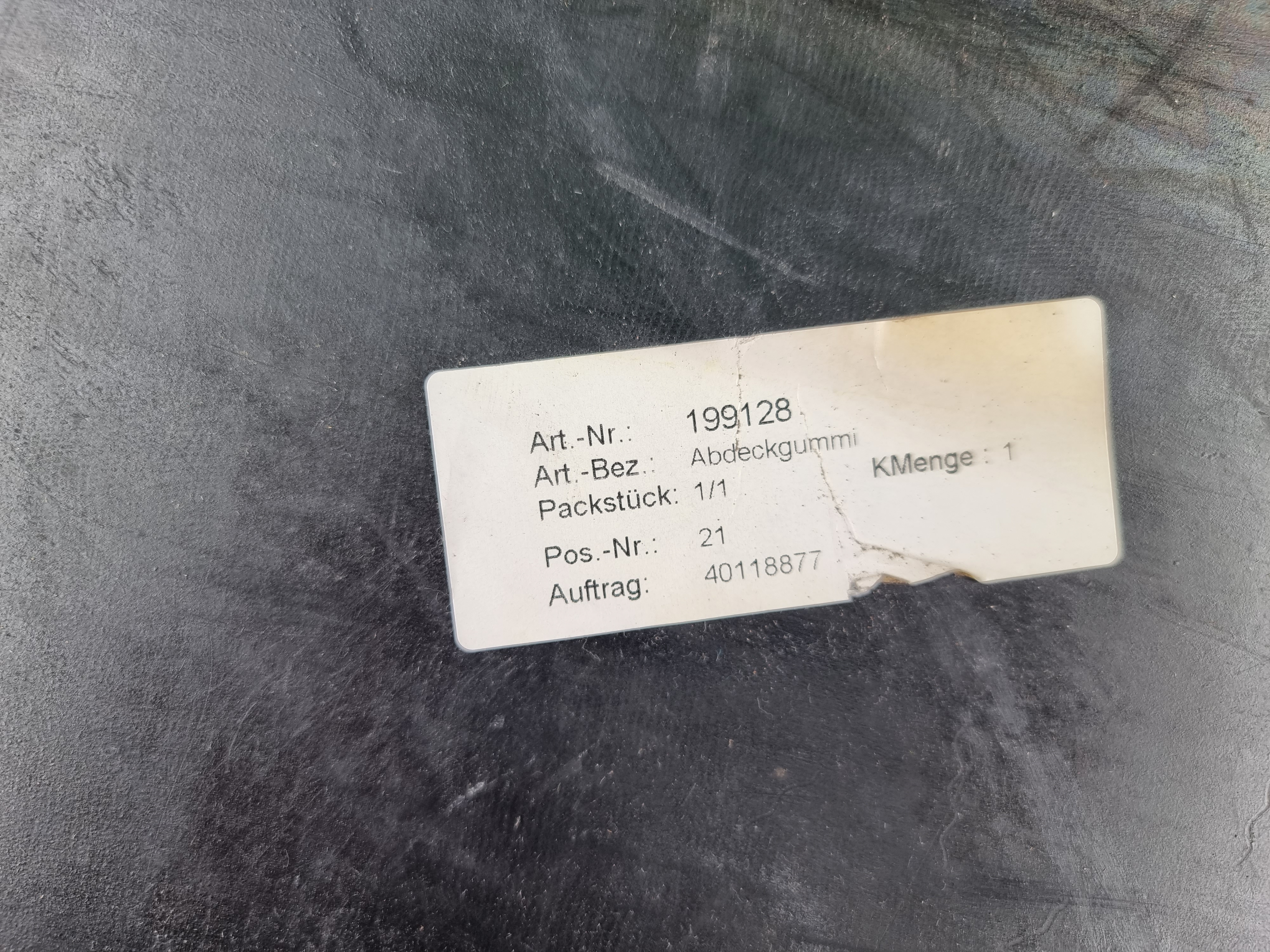 Резиновая облицовка 199128 Резиновая облицовка 199128